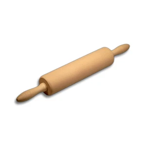 Hofmeister Teigrolle, Wellholz mit Metallachse, Grifflänge 90 mm aus Holz 40 cm - Bild 1 von 1