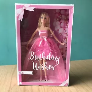 Barbie Signature Birthday Wishes Doll Pink Dress NRFB Blue Eyes Blonde Beautiful - Picture 1 of 11