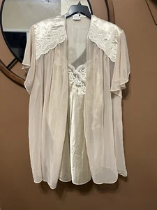 cinema exoile 3X Made In The USA Peignoir Gown 2 Piece Baby Doll Gown 3X  - Picture 1 of 13