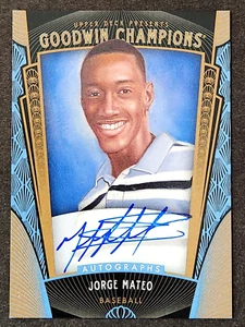 2015 Upper Deck Goodwin Champions Prospects Auto #136 Jorge Mateo Rookie SP RC - Picture 1 of 4