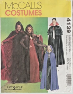 CAPAS PARA HOMBRE o MISSES - HISTÓRICO/FANTASÍA/CIENCIA FICCIÓN - De colección Patrón McCall's 4139 - Imagen 1 de 2
