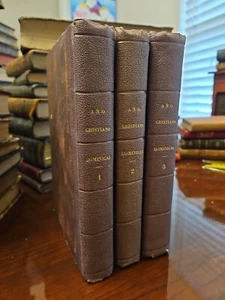 Antique- 1868, AÑO CRISTIANO Dominicas, Madrid, Castellano, 3 Vol. Sundays - Picture 1 of 6