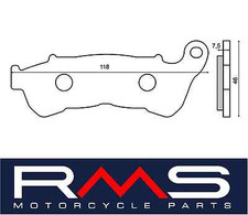Pair of brake pads front RMS 225102540 Honda Fez 150 S-WINGS 2011/2012
