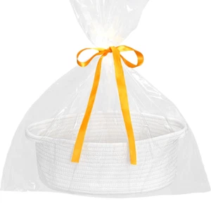 Small Woven Easter Basket with Handle, 12X8X5 Inches, Durable Decorative Gift Ba - Picture 1 of 12