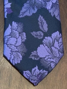 J. Ferrar Purple 100% Polyester Men’s Neck Tie Made In China - Picture 1 of 9