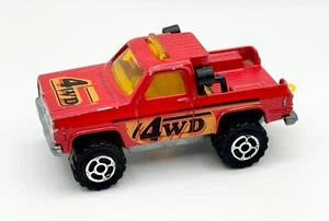 Vintage 1980 Majorette Depanneuse Chevy 4WD Pickup Truck No. 228 Red 1:62 Scale - Picture 1 of 4