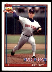 1991 Topps Jeff Gray Boston Red Sox #731 - Picture 1 of 2