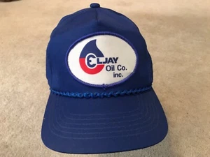 ELJAY Oil Co. Cappello Berretto Baseball Adulto 100% Cotone Regolabile Blu - Foto 1 di 5
