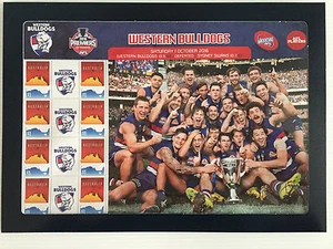 Brand New Mint Condition AFL Grand Final Bulldogs 2016 Souvenir Stamp Sheet SSS - Picture 1 of 3
