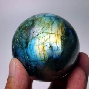 2,48" 358g NATURALE Labradorite quarzo cristallo sfera guarigione W7052 - Foto 1 di 12