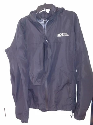 New IGS Energy Solar Generation CNG Services Rain Jacket Men's XL Black - Image 1 of 4