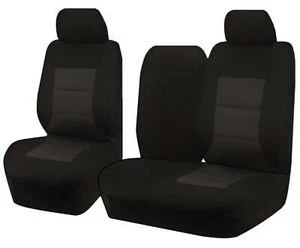 Seat Covers for HYUNDAI ILOAD TQ 1-5 SERIES 08/2008-ON SINGLE/CREW UTILITY BLACK - Picture 1 of 12