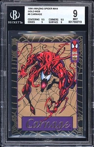 1994 Marvel Amazing Spider-Man Gold Web 6 CARNAGE BGS 9 w/2 9.5 Gem Mint Subs - Picture 1 of 2
