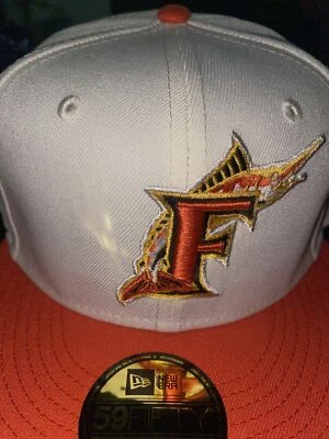 7 5/8 Флорида марлины с белый/оранжевый 25-летие серый УФ низ резинке - Изображение 1 из 4