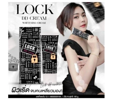 LOCK DD Cream New Whitening Body Lotion Conceal Flaw Bright Beauty Skin 100g.