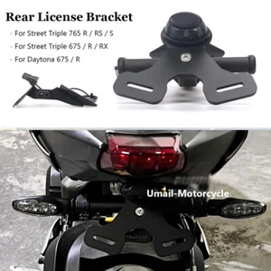 For Street Triple 765 R RS S 2017-23 Rear License Plate Holder Tail Tidy Fender - Picture 1 of 8