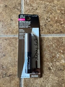 Maybelline Brow Drama Shaping Chalk Powder 130 Deep Brown 0.035 Fl OZ - Picture 1 of 2