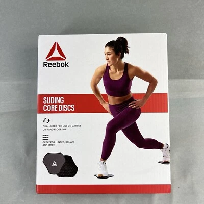 Reebok Core Sliding Discs Dual Sided Workout Slider for Carpet & Hardwood New #1 - Image 1 of 4
