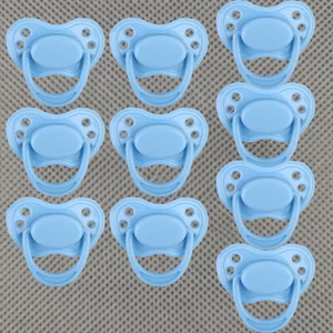 10x Magnetic Pacifiers Dummy Blue Pacifier for Reborn Baby Dolls Accessories DIY - Picture 1 of 9
