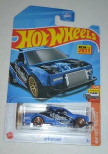 HOT WHEELS 2023 HW HOT TRUCKS 6/10 - LIMITED GRIP MATTE BLUE - Picture 1 of 5