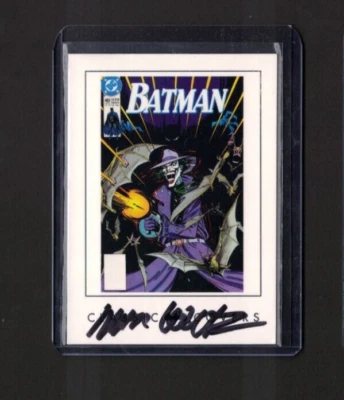 MARV WOLFMAN FIRMADO BATMAN #451 ARCHIVOS CUBIERTAS CLÁSICAS TARJETA JOKER DC 2008 Foto 1 de 2