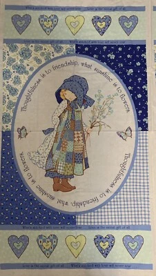Holly Hobbie  Panel Spectrix 2014 Cotton Fabric Cute Kids Fabric - Image 1 of 2