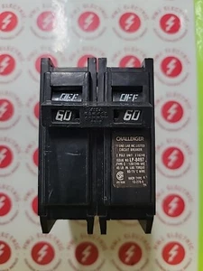 Challenger C260  60 Amp  2 Pole  Circuit Breaker Zinsco Sylvania - Picture 1 of 7