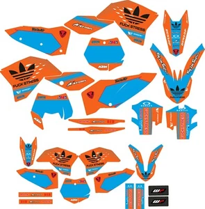 Grafik Kit für KTM SXF EXC 2007 2008 2009 2010 2011 EXC-F SX-F DECALS AUFKLEBER - Bild 1 von 1