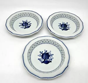 3- VINTAGE ROYAL COPENHAGEN DENMARK TRANQUEBAR 6.5” BOWLS 1120 - Picture 1 of 4