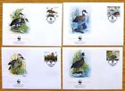 1988 Bahamas Set x 4 Stamp WWF First Day Covers Birds Whistling Ducks No C-735