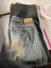 DKNY Mens Jeans Blue / Clay Wash Size 38x32  Straight Leg