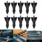 10x Car Rear Bumper Spoiler Curved Shark Fin Lip Diffuser Protector Universal UK