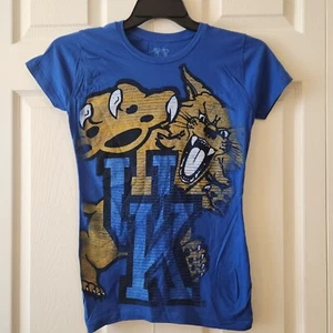 Kentucky Wildcats Blue Graphic T-Shirt Short Sleeve Size M NWOT Womens My U - Picture 1 of 6