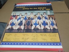 Rare Vintage Olympic 1984 Iowa Hawkeyes Wrestling Poster 70/100 Gable Zalesky