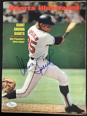 Chris Speier Firmado Sports Illustrated 30/04/73 Sin Etiqueta Gigantes Béisbol Automático JSA Foto 1 de 4