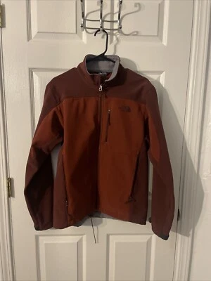 The North Face Windwall Men's Full Zip Softshell Jacket Two Tone Rust Small - Image 1 of 3