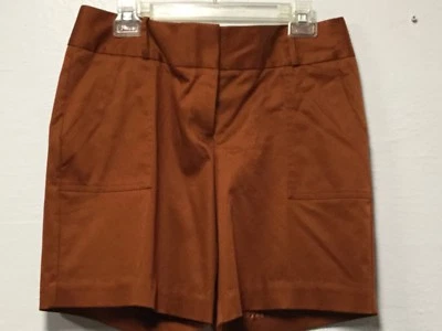 Женские прогулочные шорты Worthington размер 10 с широким поясом и карманами оранжевые 201 - Изображение 1 из 4