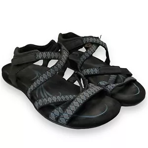 Sandalias negras Abeo Bahia talla 8 cómodas de apoyo para senderismo - Imagen 1 de 7