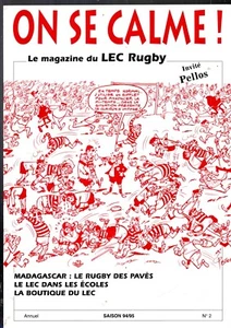 ON SE CALME n°2. magazine du LEC RUGBY. 1994/1995. illustrations PELLOS - Imagen 1 de 1