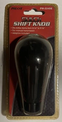 PILOT PM-2245E SHIFT KNOB RED AND BLACK STITCH LEATHER DESIGNER SHIFT KNOB - Image 1 of 3