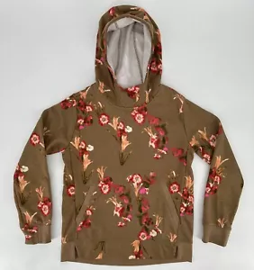 Nike Hoodie Girl's Large Big Fashion Week Pullover Floral Brown DZ3123-258 NWT - Picture 1 of 12