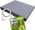 Grounding Sheets with Cord, 5% Silver Fiber & 36x90 Inch, Gray 