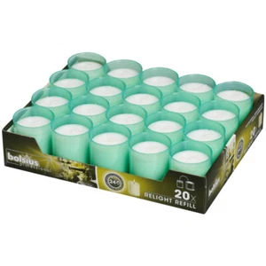 20 recargas ReLight 64x52 mm ocean en bandeja 20 Bolsius Professional - Imagen 1 de 7
