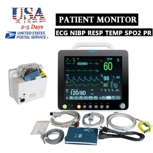 Carejoy 12inch CCU Vital Signs 6-Parameter Patient Monitor SpO2,PR,NIBP,ECG - Picture 1 of 13