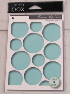 Memory Box, Bastelschablone, Pop Dots, 1 Schablone, 88554 - Bild 1 von 2