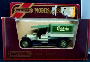 Matchbox Models of Yesteryear Y-13 1918 Crossley Carlsberg 1:47 Scale Diecast - Picture 1 of 8