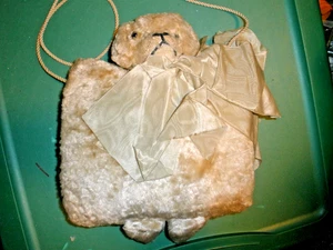 Antiker Kinder Bär Plüsch Handmuff Handmuff Handtasche (T120) - Bild 1 von 4