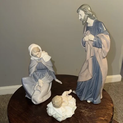 NAO LLADRO NATIVITY SET MARY, JESUS & JOSEPH 1981 DAISA SPAIN - Image 1 of 4