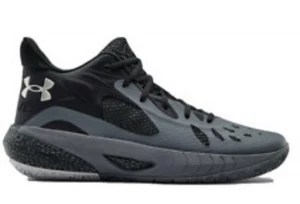 Under Armour Men’s HOVR Havoc 3 Pitch Grey Black Basketball Sneakers M 9/W 10.5 - Picture 1 of 17