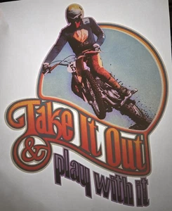 Moto X Vintage 70s t-shirt iron-on transfer authentic NOS retro american fashion - Picture 1 of 3